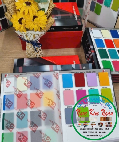 Alu sk bóng xám nhạt và xanh cốm 