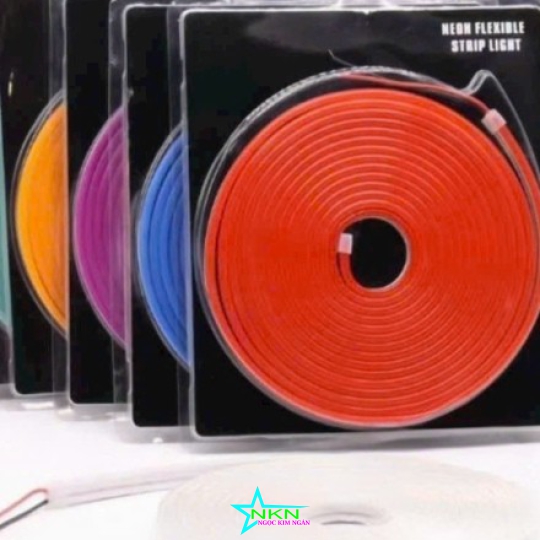 Led neon cuộn 5m không lộ bóng ( xlá , x dương, đỏ, vàng nghệ, cam , tím, x da, hồng )